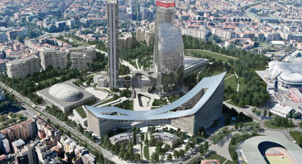 Milano, via ai lavori di Citywave, la «torre orizzontale» di Citylife