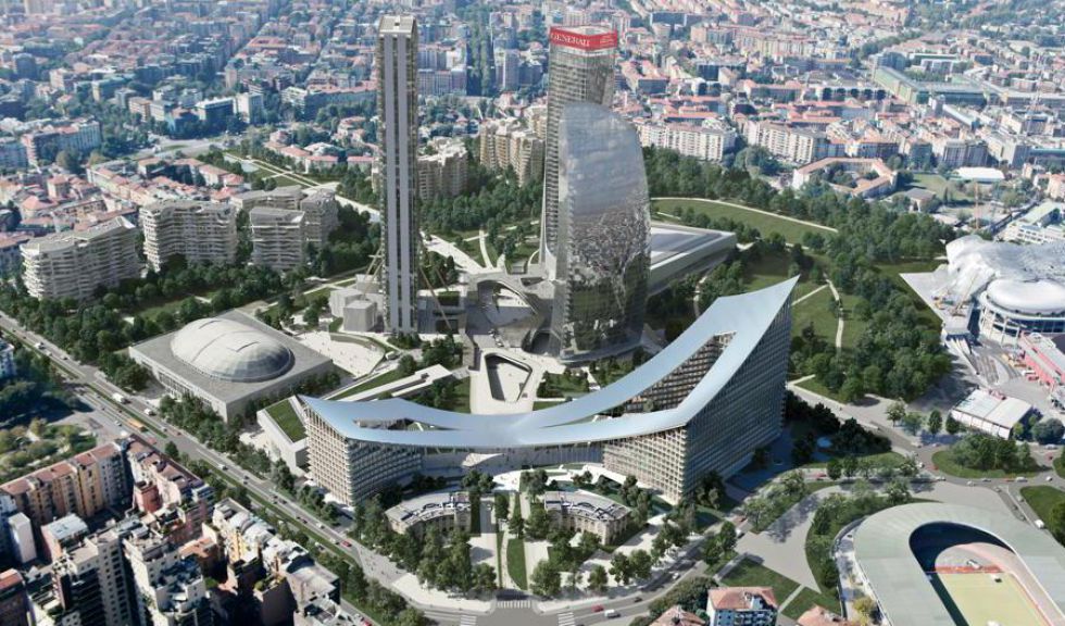 Milano, via ai lavori di Citywave, la «torre orizzontale» di Citylife